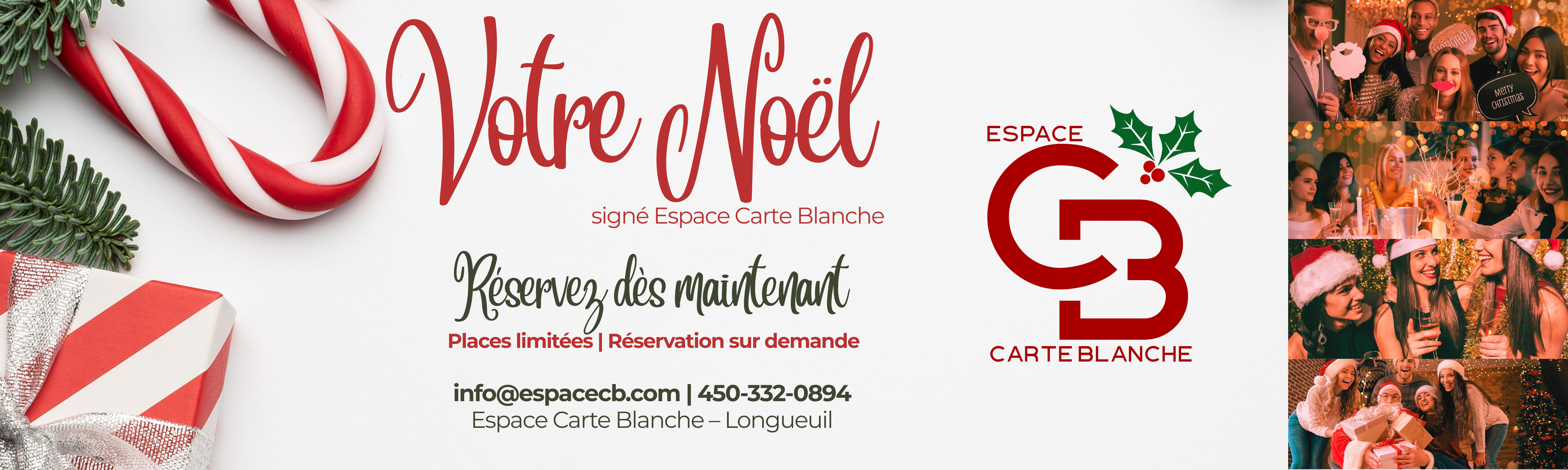 Noël à l'Espace Carte Blanche — Bannière